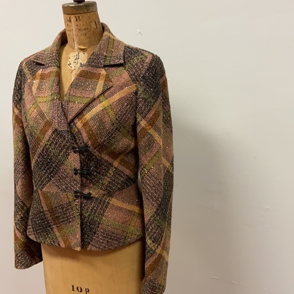 Beautuful PAULE VASSEUR Plaid Wool Blazer - Picture 3 of 10